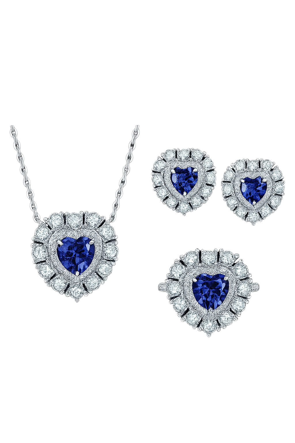 Eternal Starlight Collection Sapphire and Diamond JewelrySet