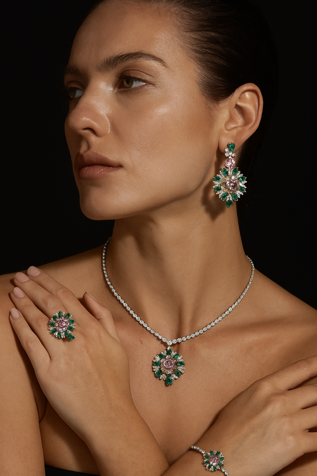 Blossoming Flowers High Jewelry Set