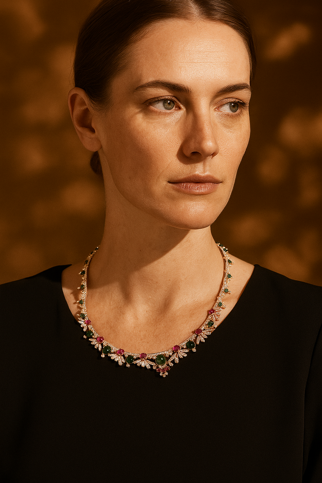 Spring Garden Moissanite & Gemstone Necklace