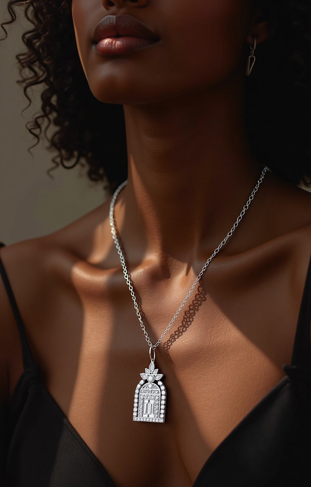 Gate of Bliss Collection White Gold Necklace