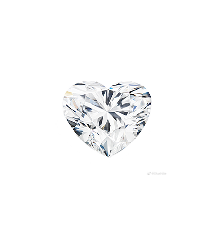 IGI Heart Cut Lab-grown Diamonds(VVS2-VS2)
